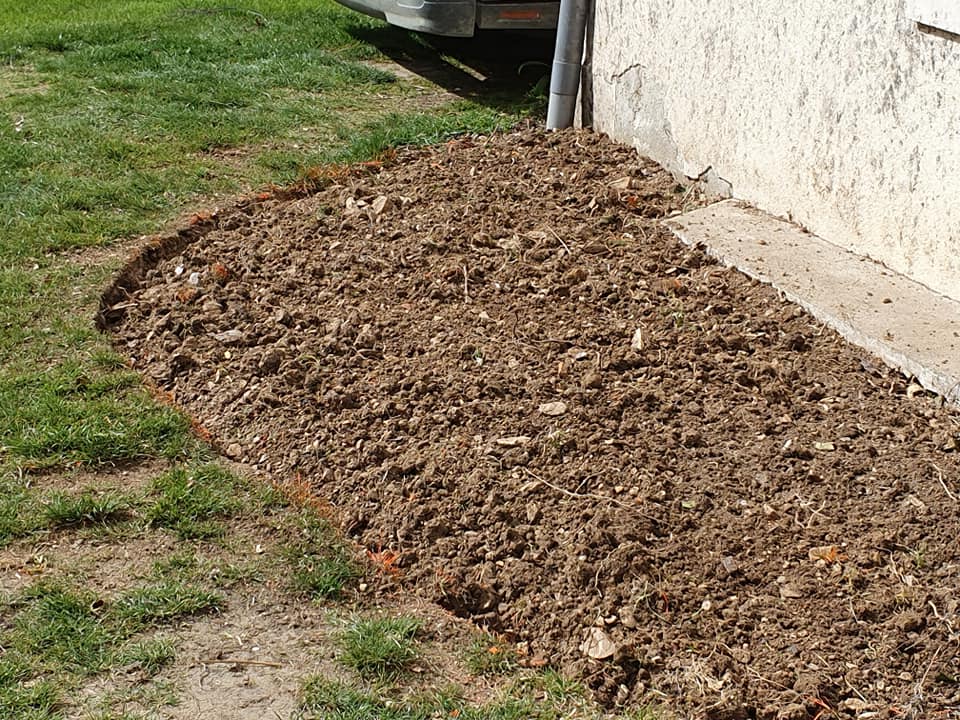 Avant l'aménagement du jardin